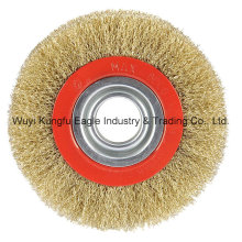 10′′ Brass Coated Steel Wire Cup Brush